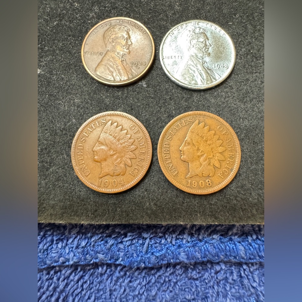 RARE lot of 120+ years Indian head , wheat Pennies lot - BU+ condition !